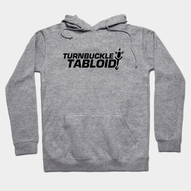 TBT Black Logo Hoodie by TurnbuckleTabloid